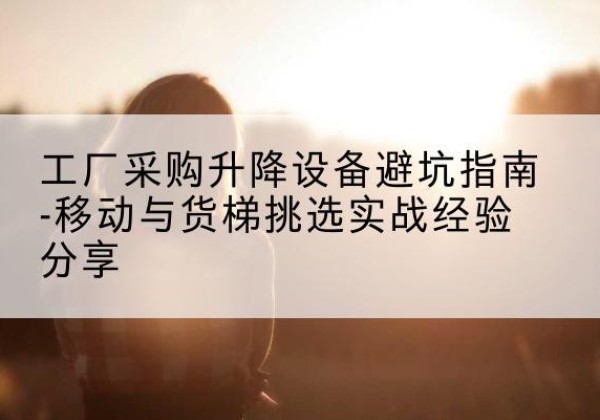 丹棱移动式升降机怎么选-工厂采购升降设备避坑指南-移动与货梯挑选实战经验分享